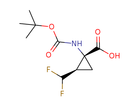 (1R,2R)-1-((tert-Butoxycarbonyl)amino)-2-(difluoromethyl)cyclopropanecarboxylic acid