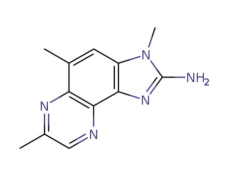 Molecular Structure of 115609-71-7 (2-Amino-3,5,7-trimethylimidazo(4,5-f)quinoxaline)