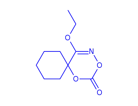Molecular Structure of 115372-96-8 (1,3-Dioxa-4-azaspiro[5.5]undec-4-en-2-one,5-ethoxy-(9CI))