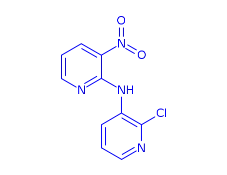 Molecular Structure of 126113-42-6 (N-(2-chloropyridin-3-yl)-N-(3-nitropyridin-2-yl)amine)