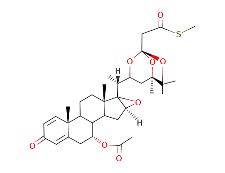 (17R,22R,24R)-7α-Acetoxy-16β,17-epoxy-22,24,25-[2-[(methylthio)carbonyl]ethylidynetrisoxy]ergosta-1,4-dien-3-one