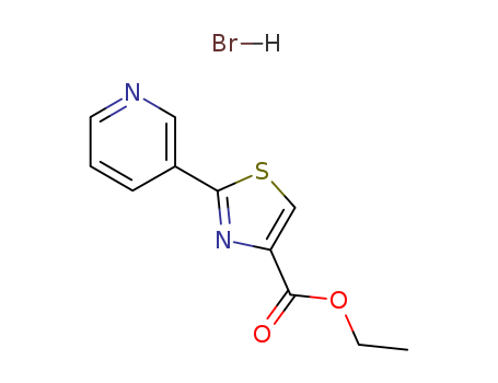 2-[3]pyridyl-thiazole-4-carboxylic acid ethyl ester; hydrobromide
