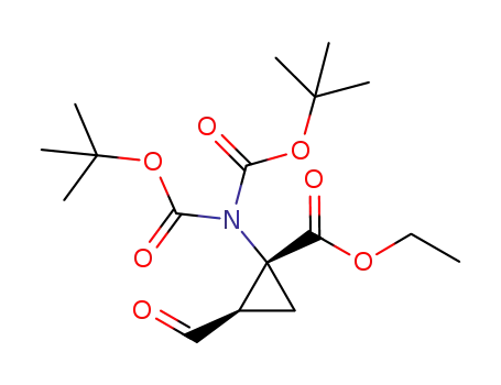 (1R,2R)-ethyl 1-(bis(tert-butoxycarbonyl)amino)-2-formylcyclopropanecarboxylate