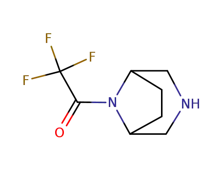 Molecular Structure of 116143-28-3 (3,8-Diazabicyclo[3.2.1]octane, 8-(trifluoroacetyl)- (9CI))