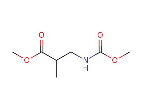 Molecular Structure of 270075-30-4 (Propanoic  acid,  3-[(methoxycarbonyl)amino]-2-methyl-,  methyl  ester)
