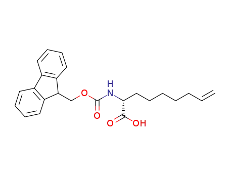 Molecular Structure of 1262886-63-4 ((R)-N-FMoc-2-(7'-octeny)glycine)