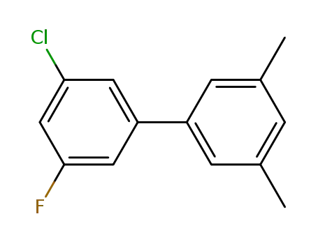 Molecular Structure of 1344681-42-0 (3-chloro-5-fluoro-3',5'-dimethyl-1,1'-biphenyl)