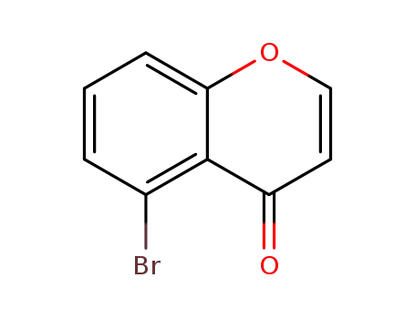 Molecular Structure of 1260485-23-1 (4H-1-Benzopyran-4-one, 5-broMo-)