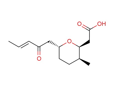 2-((2S,3S,6R)-3-methyl-6-((E)-2-oxopent-3-enyl)tetrahydro-2H-pyran-2-yl)acetic acid