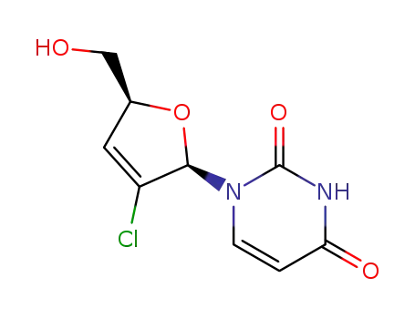 Molecular Structure of 115259-92-2 (2'-chloro-2',3'-dideoxyuridinene)