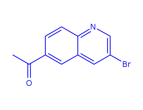 Molecular Structure of 1150618-23-7 (1-(3-broMoquinolin-6-yl)ethanone)
