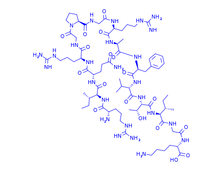 L-Lysine,L-arginyl-L-isoleucyl-L-glutaminyl-L-arginylglycyl-L-prolylglycyl-L-arginyl-L-alanyl-L-phenylalanyl-L-valyl-L-threonyl-L-isoleucylglycyl-