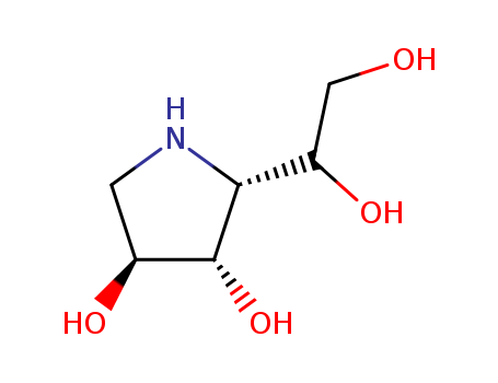 3,4-PYRROLIDINEDIOL, 2-[(1S)-1,2-DIHYDROXYETHYL]-, (2R,3S,4S)-; GLUCOFURANOSE, 4-AMINO-1,4-DIDEOXY-, D-