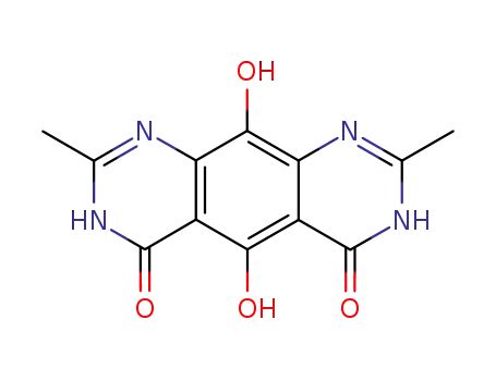 Pyrimido[5,4-g]quinazoline-4,6(1H,7H)-dione,  5,10-dihydroxy-2,8-dimethyl-  (9CI)