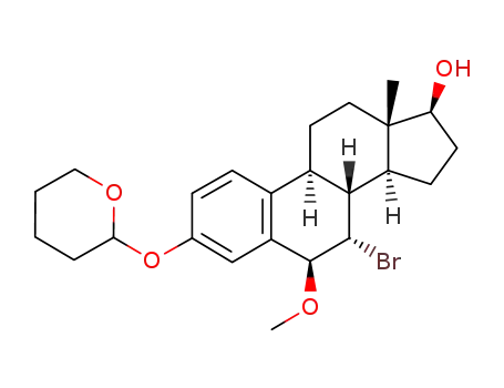 6β-methoxy-7α-bromoestradiol 3-tetrahydropyranyl ether