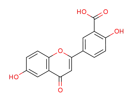 Molecular Structure of 126342-65-2 (2-hydroxy-5-(6-hydroxy-4-oxo-4H-chromen-2-yl)benzoic acid)