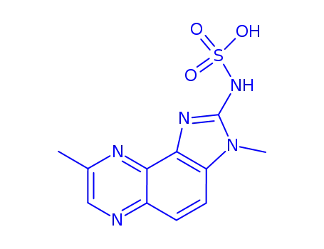 N-(3,8-Dimethylimidazo(4,5-f)quinoxalin-2-yl)sulfamic acid