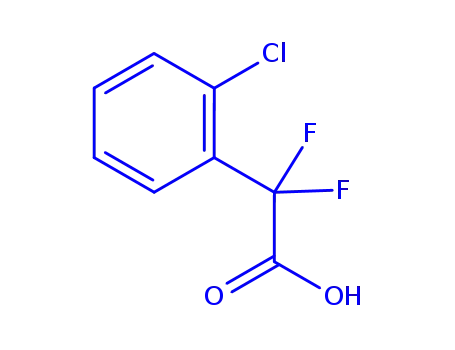 Molecular Structure of 1150164-78-5 (2-(2-Chlorophenyl)-2,2-difluoroacetic acid)