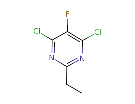 Molecular Structure of 1152109-89-1 (4,6-dichloro-2-ethyl-5-fluoropyrimidine)