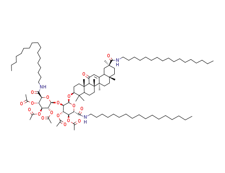 [2,3-diacetyloxy-5-[4,5-diacetyloxy-6-(heptadecylcarbamoyl)-2-[[11-(heptadecylcarbamoyl)-4,4,6a,6b,8a,11,14b-heptamethyl-14-oxo-2,3,4a,5,6,7,8,9,10,12,12a,14a-dodecahydro-1H-picen-3-yl]oxy]oxan-3-yl]oxy-6-(heptadecylcarbamoyl)oxan-4-yl] acetate
