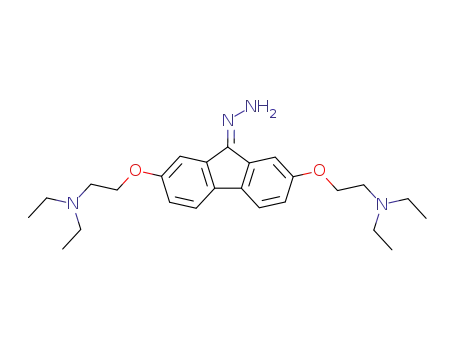 Molecular Structure of 959303-73-2 ({2-[7-(2-Diethylamino-ethoxy)-9-hydrazono-9H-fluoren-2-yloxy]-ethyl}-diethyl-amine)