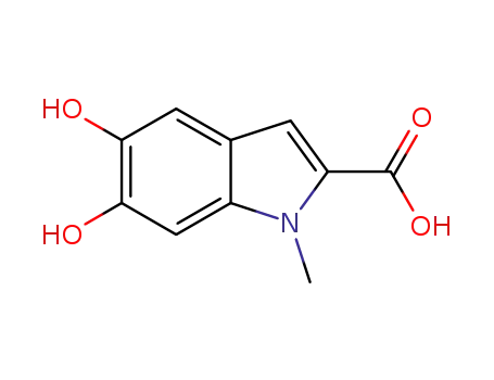Molecular Structure of 126434-73-9 (1H-Indole-2-carboxylicacid,5,6-dihydroxy-1-methyl-(9CI))