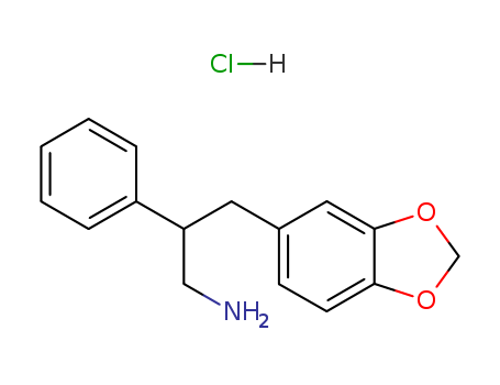 1,3-Benzodioxole-5-propanamine,b-phenyl-, hydrochloride (1:1)