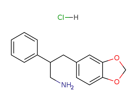 1,3-Benzodioxole-5-propanamine, beta-phenyl-, hydrochloride