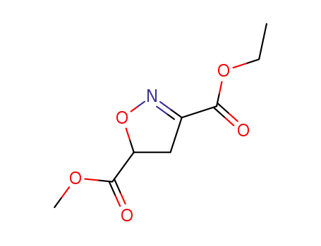 Molecular Structure of 67359-78-8 (4,5-dihydro-isoxazole-3,5-dicarboxylic acid 3-ethyl ester 5-methyl ester)