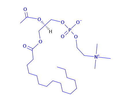 Molecular Structure of 115154-33-1 (3,5,9-Trioxa-4-phosphapentacosan-1-aminium,7-(acetyloxy)-4-hydroxy-N,N,N-trimethyl-10-oxo-,innersalt,4-oxide(9CI])