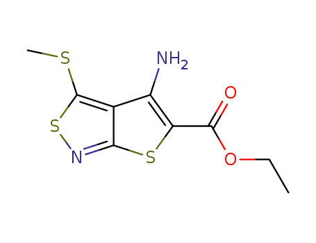 ethyl 4-amino-3-methylthiothieno<2,3-c>isothiazole-5-carboxylate