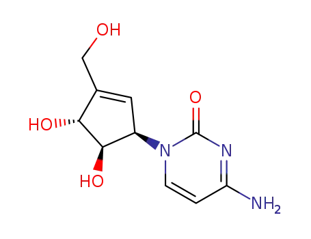 Molecular Structure of 115224-32-3 (4-amino-1-(cyclopent-1-en-1-yl)pyrimidin-2(1H)-one)