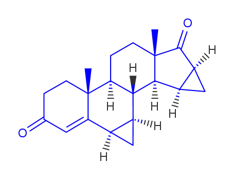 Molecular Structure of 116298-21-6 (6,7,15,16-Dimethylene-4-ene-3,17-androstenedione)