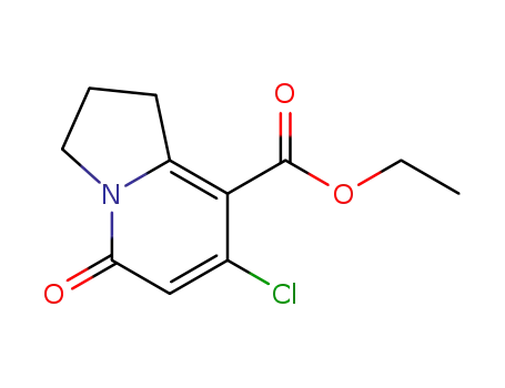 7-chloro-5-oxo-1,2,3,5-tetrahydro-indolizine-8-carboxylic acid ethyl ester