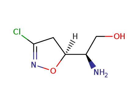 Molecular Structure of 1322622-94-5 ((βR)-β-AMino-3-chloro-4,5-dihydro-5-isoxazoleethanol (Mixture of DiastereoMers))