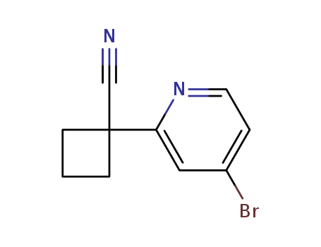 1-(4-broMopyridin-2-yl)cyclobutanecarbonitrile