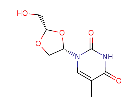 1-[(2S,4R)-2-(hydroxymethyl)-1,3-dioxolan-4-yl]-5-methylpyrimidine-2,4(1H,3H)-dione