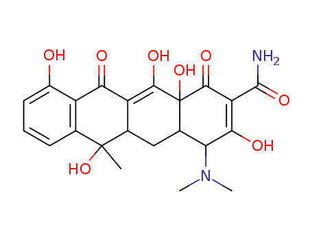 4-(dimethylamino)-1,4,4a,5,5a,6,11,12a-octahydro-3,6,10,12,12a-pentahydroxy-6-methyl-1,11-dioxo-2-naphthacenecarboxamide
