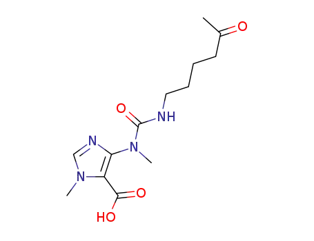 N-<4-(5-carboxy-1-methylimidazolyl)>-N-methyl-N'-(5-oxohexyl)urea