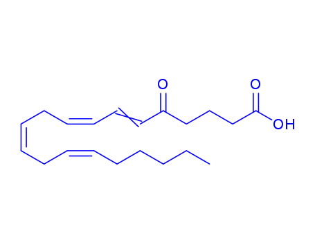 Molecular Structure of 126432-17-5 (5-oxo-6,8,11,14-eicosatetraenoic acid)