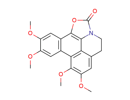 Molecular Structure of 116103-62-9 (2H-Dibenz[de,g]oxazolo[5,4,3-ij]quinolin-2-one,  4,5-dihydro-7,8,10,11-tetramethoxy-)