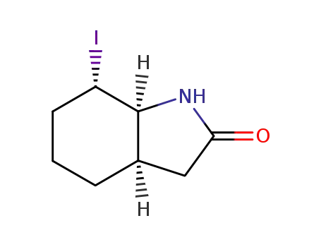 7-iodo-2-oxo-2,3,3aα,4,5,6,7β,7aα-octahydroindole
