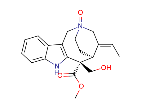 (5S)-4-[(E)-Ethylidene]-1,3,4,5,6,7-hexahydro-6-hydroxymethyl-6β-methoxycarbonyl-2α,5-ethano-2H-azocino[4,3-b]indole 2-oxide