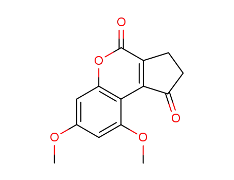 2,3-Dihydro-7,9-dimethoxycyclopenta(c)(1)benzopyran-1,4-dione