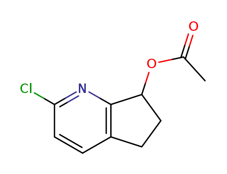 2-chloro-6,7-dihydro-5H-cyclopenta[b]pyridin-7-yl acetate