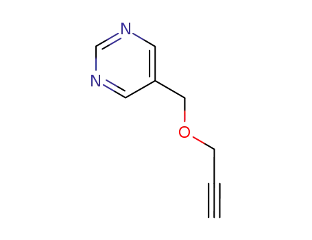 Molecular Structure of 126230-78-2 (Pyrimidine, 5-[(2-propynyloxy)methyl]- (9CI))