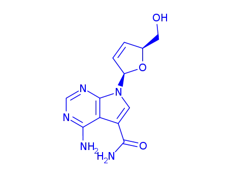 4-amino-7-[(2R,5S)-5-(hydroxymethyl)-2,5-dihydrofuran-2-yl]-7H-pyrrolo[2,3-d]pyrimidine-5-carboxamide