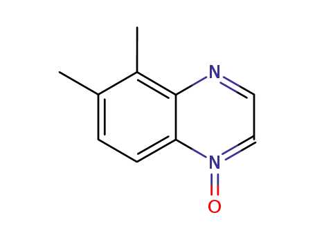 Molecular Structure of 115798-89-5 (Quinoxaline,  5,6-dimethyl-,  1-oxide)