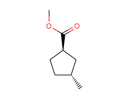 Cyclopentanecarboxylic acid, 3-methyl-, methyl ester, trans- (9CI)