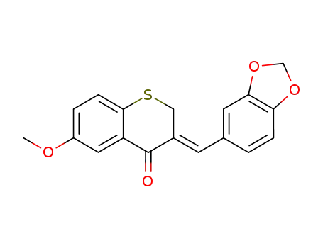(Z)-2,3-Dihydro-3-(1,3-benzodioxol-5-ylmethylene)-6-methoxy-4H-1-benzothiopyran-4-one